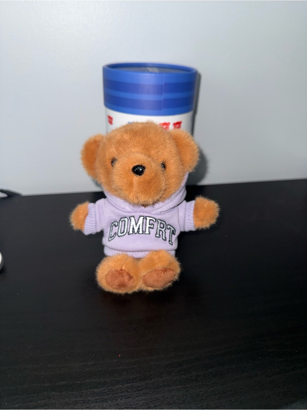 Comfrt Teddy Bear Keychain Purple Hoodie EXCLUSIVE NWT